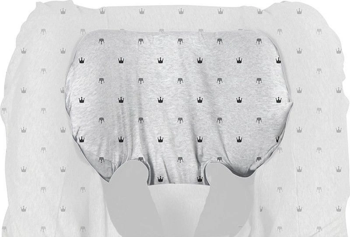 Dooky Seat Cover Groep 1 Autostoel Hoes Light Grey Crowns 2 Dooky Seat Cover Groep 1 Autostoel Hoes Light Grey Crowns - Afbeelding 2