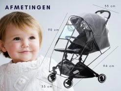 Regenhoes Kinderwagen - Regenhoes Buggy - Wandelwagen - Regenscherm - Universeel - Hoogwaardige Kwaliteit -Kinderwagens Kortingswinkel 1200x900 18