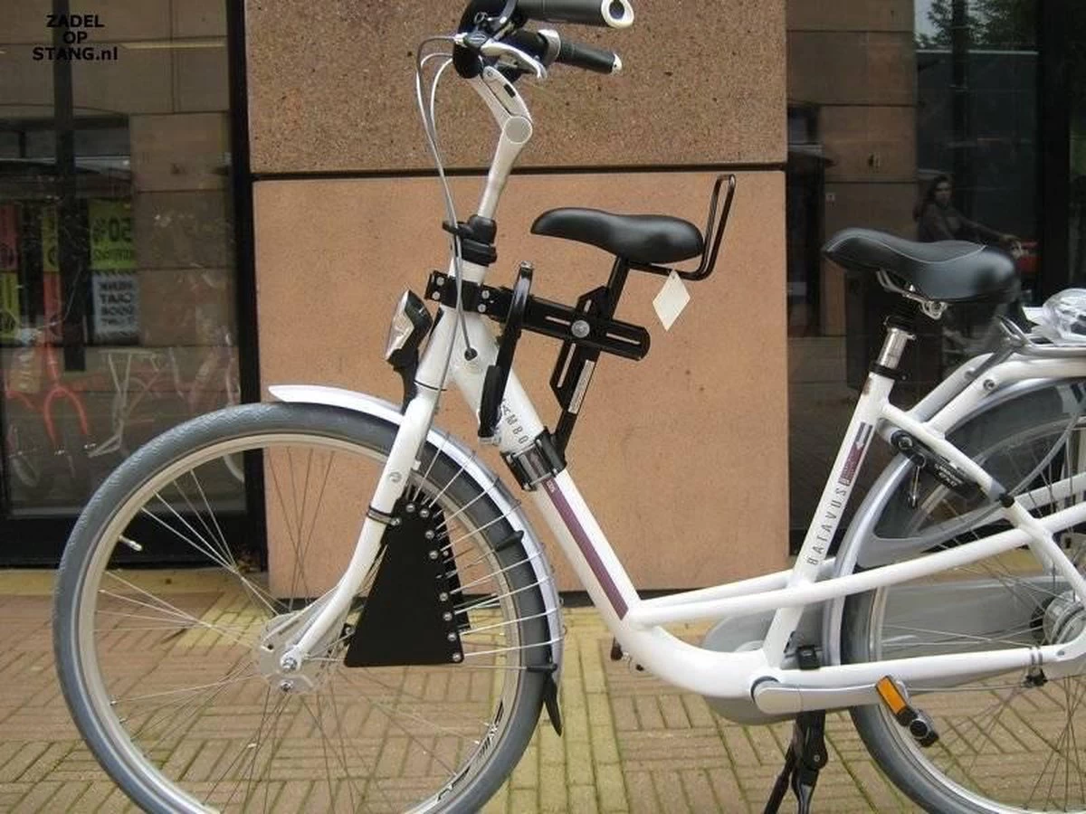 Zadel Op Stang Model 4 Kinderzitje Voor Damesfiets Met Enkele Oversized Onderbuis - Nooit Meer Zwaar Sturen 6 Zadel Op Stang Model 4 Kinderzitje Voor Damesfiets Met Enkele Oversized Onderbuis - Nooit Meer Zwaar Sturen - Afbeelding 6