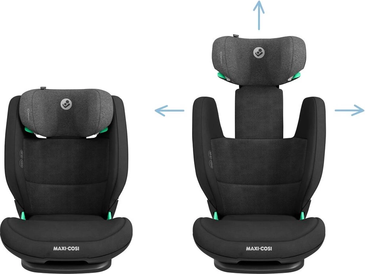 Maxi-Cosi RodiFix Pro I-Size Autostoel - Authentic Black - Vanaf Ca. 3,5 Jaar Tot 12 Jaar 7 Maxi-Cosi RodiFix Pro I-Size Autostoel - Authentic Black - Vanaf Ca. 3,5 Jaar Tot 12 Jaar - Afbeelding 7