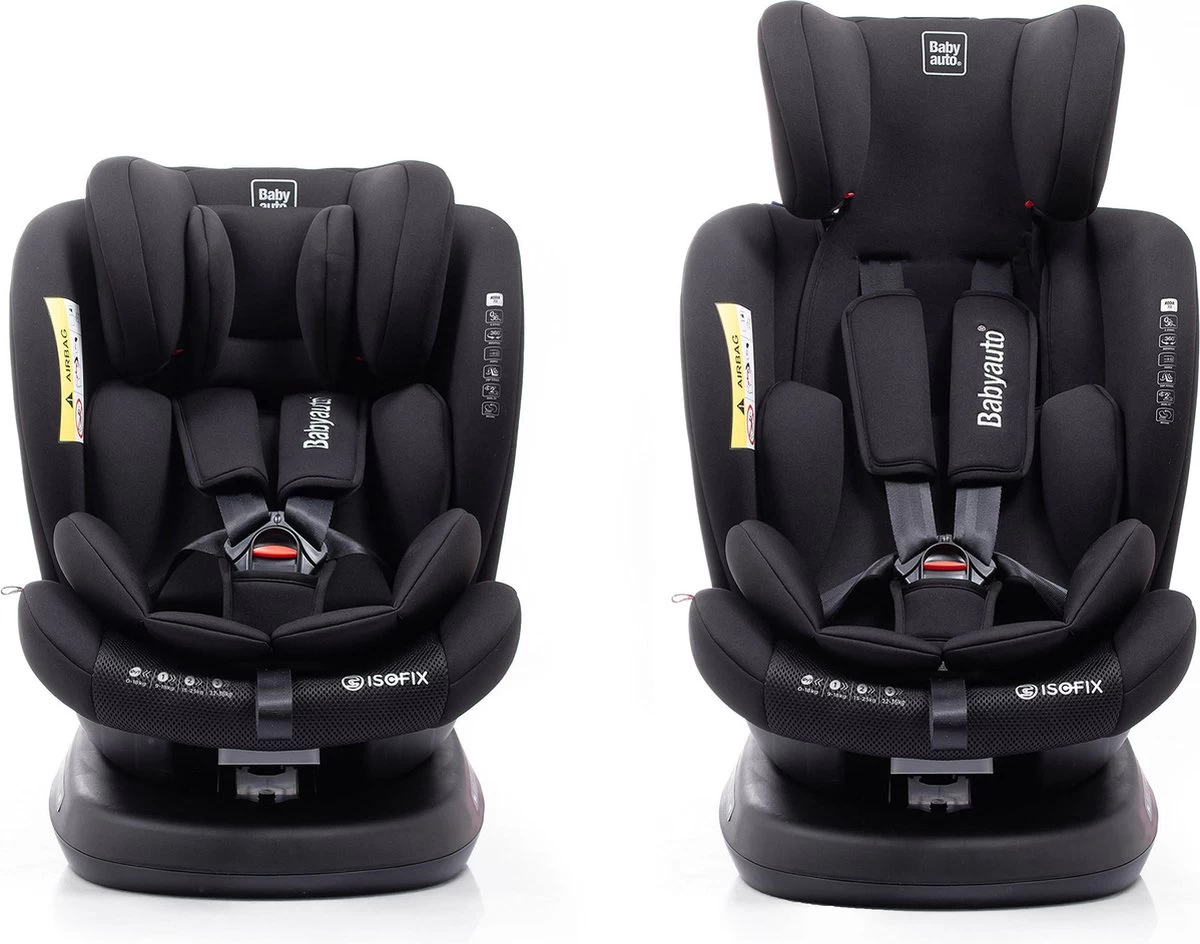 Autostoel Babyauto Rodia 360° Met Isofix - Groep 0+/1/2/3 Zwart (0-36kg) 2 Autostoel Babyauto Rodia 360° Met Isofix - Groep 0+/1/2/3 Zwart (0-36kg) - Afbeelding 2