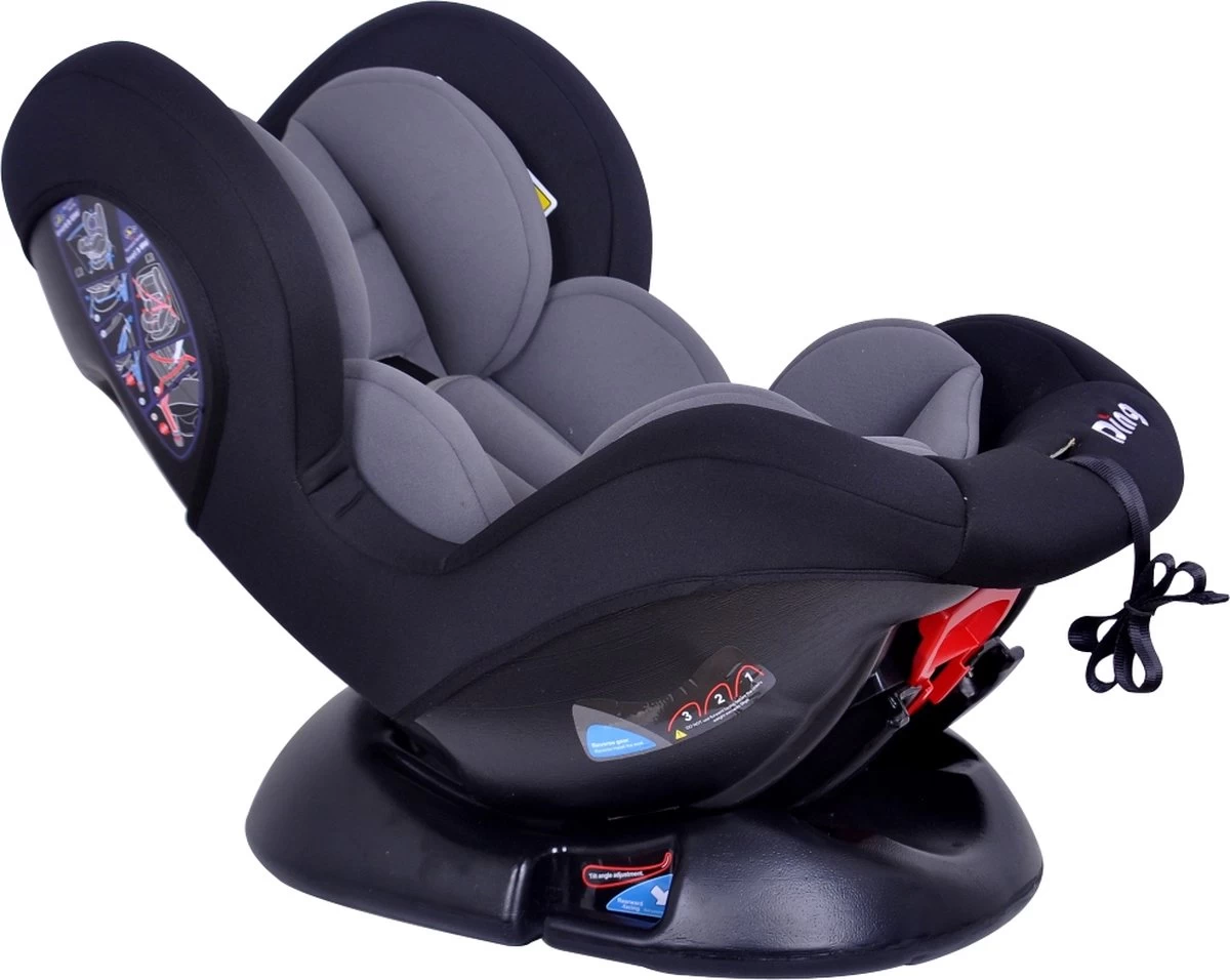 Ding Dano Autostoel - 0 Tot 18 Kg - Zwart/Grijs - Autostoel Groep 0/1 5 Ding Dano Autostoel - 0 Tot 18 Kg - Zwart/Grijs - Autostoel Groep 0/1 - Afbeelding 5