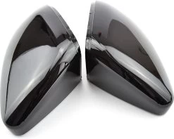 Zwarte Spiegelkappen - VW Golf 7 & 7,5 (GTI/R) - VW Touran - Met Gratis Gereedschap Tool - Auto Spiegels - Accesoires - Auto Accessoires - Ook Voor GTE/GTD