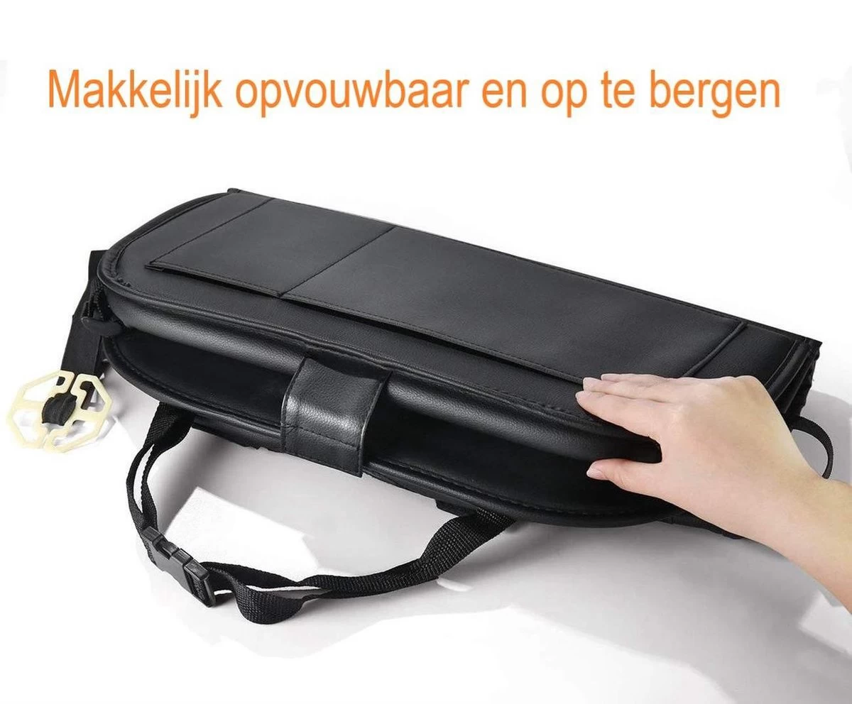 Luxe Auto Organizer Met Tablet Houder Autostoel Organiser Ipadhouder Voor Kinderen – Beige 5 Luxe Auto Organizer Met Tablet Houder Autostoel Organiser Ipadhouder Voor Kinderen – Beige - Afbeelding 5