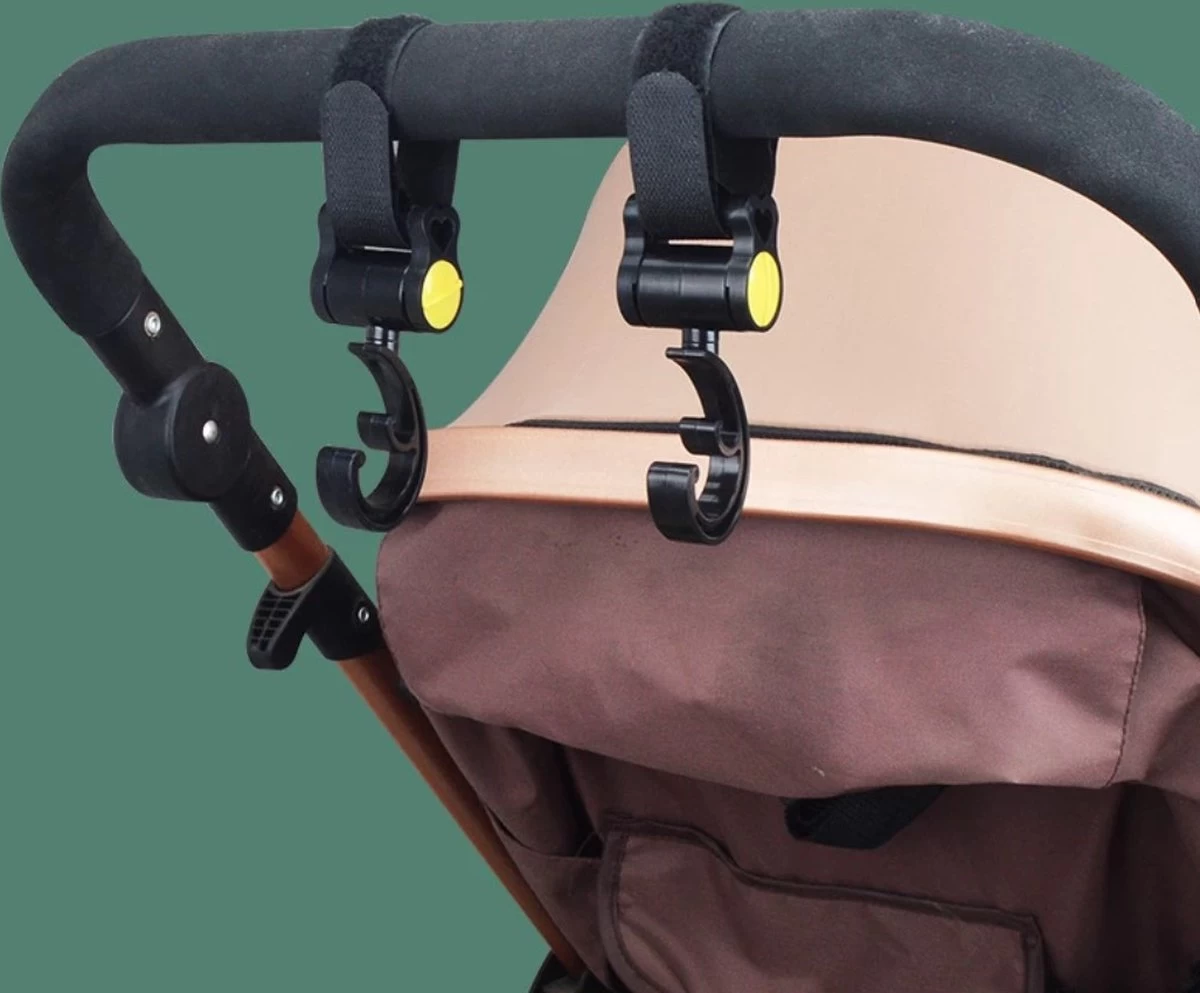 Merkloos 2x Haken Voor Kinderwagen / Buggy / Babywagen - Dubbele Tashanger - Tassenhaak - 2 Haakjes Voor Tassen - Tassenhanger - Zwart 1 Merkloos 2x Haken Voor Kinderwagen / Buggy / Babywagen - Dubbele Tashanger - Tassenhaak - 2 Haakjes Voor Tassen - Tassenhanger - Zwart