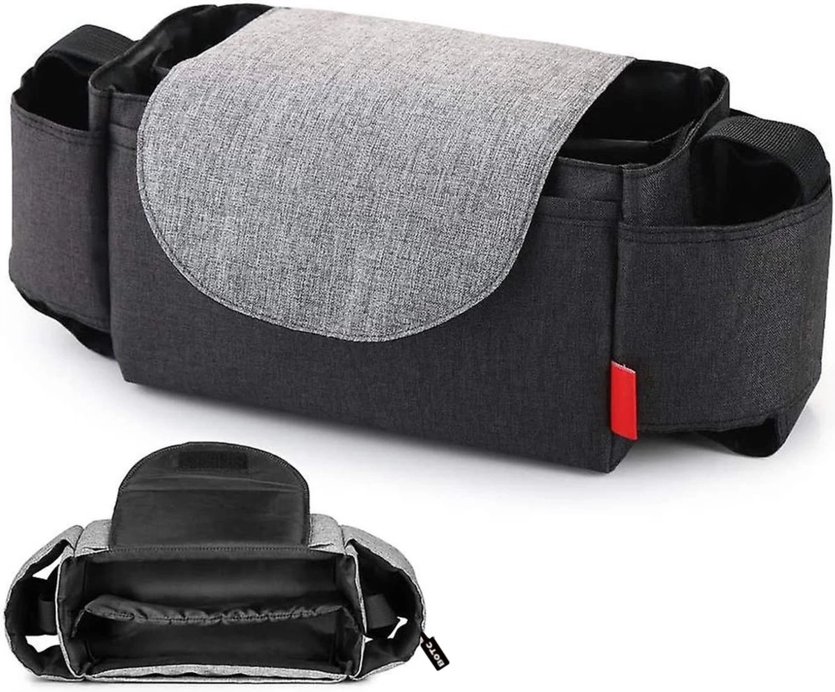 BOTC Kinderwagen Organizer - Buggy Tas Organizer - Wandelwagen Organizer - Luiertas - Telefoonhouder 1 BOTC Kinderwagen Organizer - Buggy Tas Organizer - Wandelwagen Organizer - Luiertas - Telefoonhouder