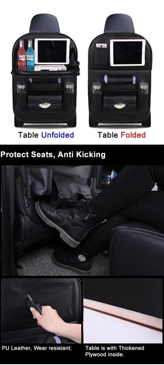 Merkloos PREMIUM Autostoel Organizer - Carseat Organiser - Auto Stoel Organizer - Tablet Houder - Auto Tafeltje - Auto Organizer - Beker Houder - Paraplu Houder - Tissue Doos Houder 5 Merkloos PREMIUM Autostoel Organizer - Carseat Organiser - Auto Stoel Organizer - Tablet Houder - Auto Tafeltje - Auto Organizer - Beker Houder - Paraplu Houder - Tissue Doos Houder - Afbeelding 5