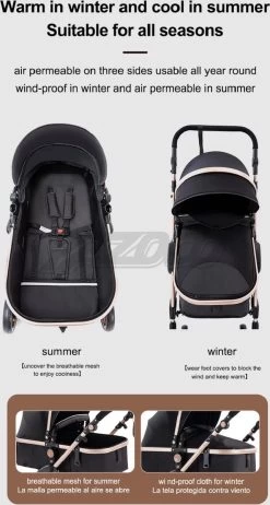 Merkloos Luxe Multi-functionele 3 In 1 Wandelwagen - Babywagen - Kwalitatieve Buggy - Opklapbare Kinderwagen - Licht En Flexibel -Kinderwagens Kortingswinkel 642x1200 2