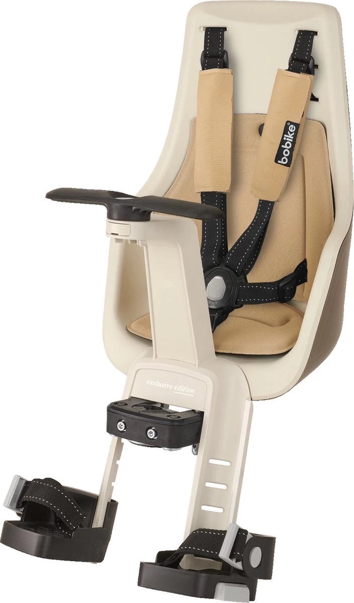 Bobike Exclusive Mini Plus Fietsstoeltje - Stuurbevestiging - Safari Chic 1 Bobike Exclusive Mini Plus Fietsstoeltje - Stuurbevestiging - Safari Chic