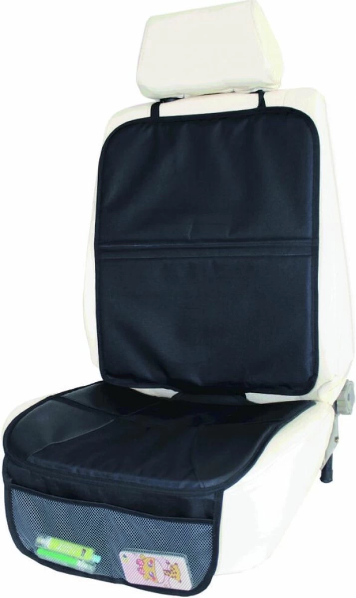 A3 Baby & Kids Deluxe Autostoelbeschermer - Zwart 1 A3 Baby & Kids Deluxe Autostoelbeschermer - Zwart