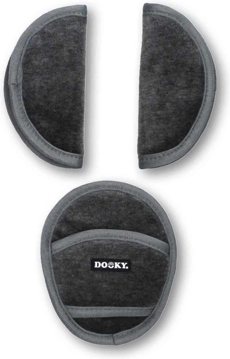 Dooky Gordelbeschermers Universeel - Soft Grey 1 Dooky Gordelbeschermers Universeel - Soft Grey