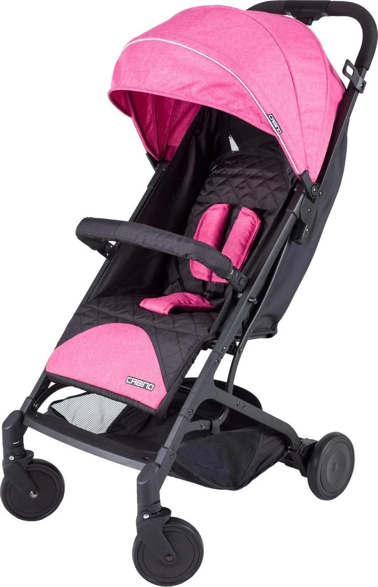 Cabino Buggy Nano- Plooibuggy - Lichtgewicht - Roze 2 Cabino Buggy Nano- Plooibuggy - Lichtgewicht - Roze - Afbeelding 2