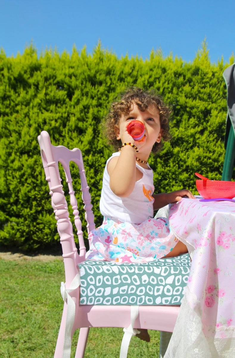 Stoelverhoger Babyjem Booster EasyClean Square Green 3 Stoelverhoger Babyjem Booster EasyClean Square Green - Afbeelding 3