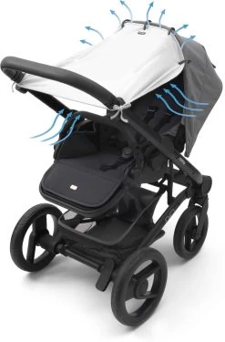 Dooky Universal Cover Zonnescherm Kinderwagen - Crème -Kinderwagens Kortingswinkel 790x1200 1