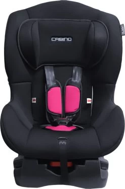 Cabino Autostoel 018kg Groep 0+ /1 Zwart/Roze -Kinderwagens Kortingswinkel 791x1200