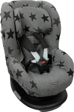Dooky Seat Cover Groep 1 Autostoel Hoes Grey Star -Kinderwagens Kortingswinkel 796x1200 3