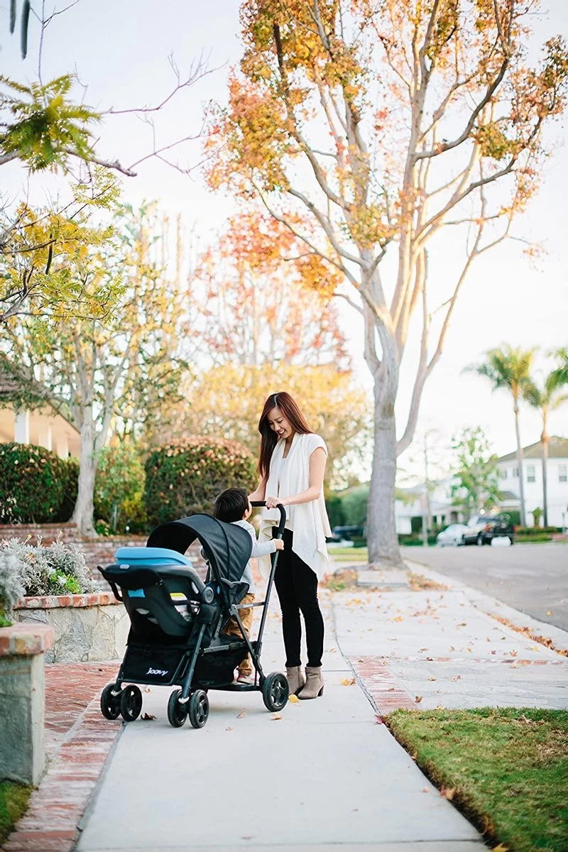 Joovy Caboose Graphite Stand On Tandem Buggy - Zwart - Duo Buggy - Dubbele Buggy 4 Joovy Caboose Graphite Stand On Tandem Buggy - Zwart - Duo Buggy - Dubbele Buggy - Afbeelding 4