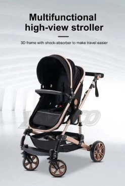Merkloos Luxe Multi-functionele 3 In 1 Wandelwagen - Babywagen - Kwalitatieve Buggy - Opklapbare Kinderwagen - Licht En Flexibel -Kinderwagens Kortingswinkel 804x1200 2