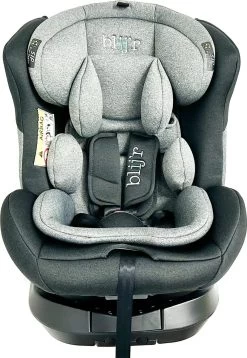 Blij'r Maja - Autostoel Met IsoFix - Groep 0-1-2-3 Autostoel Voor Kinderen Van 0 Tot 12 Jaar - Donker- Lichtgrijs