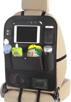 TIKKENS® Auto Organizer Met USB Oplaadpunten Stoel - Tablet Houder - Zwart - - Universeel - Autostoel Beschermer Voor Baby En Kinderen 13 TIKKENS® Auto Organizer Met USB Oplaadpunten Stoel - Tablet Houder - Zwart - - Universeel - Autostoel Beschermer Voor Baby En Kinderen -Kinderwagens Kortingswinkel 832x1200 1