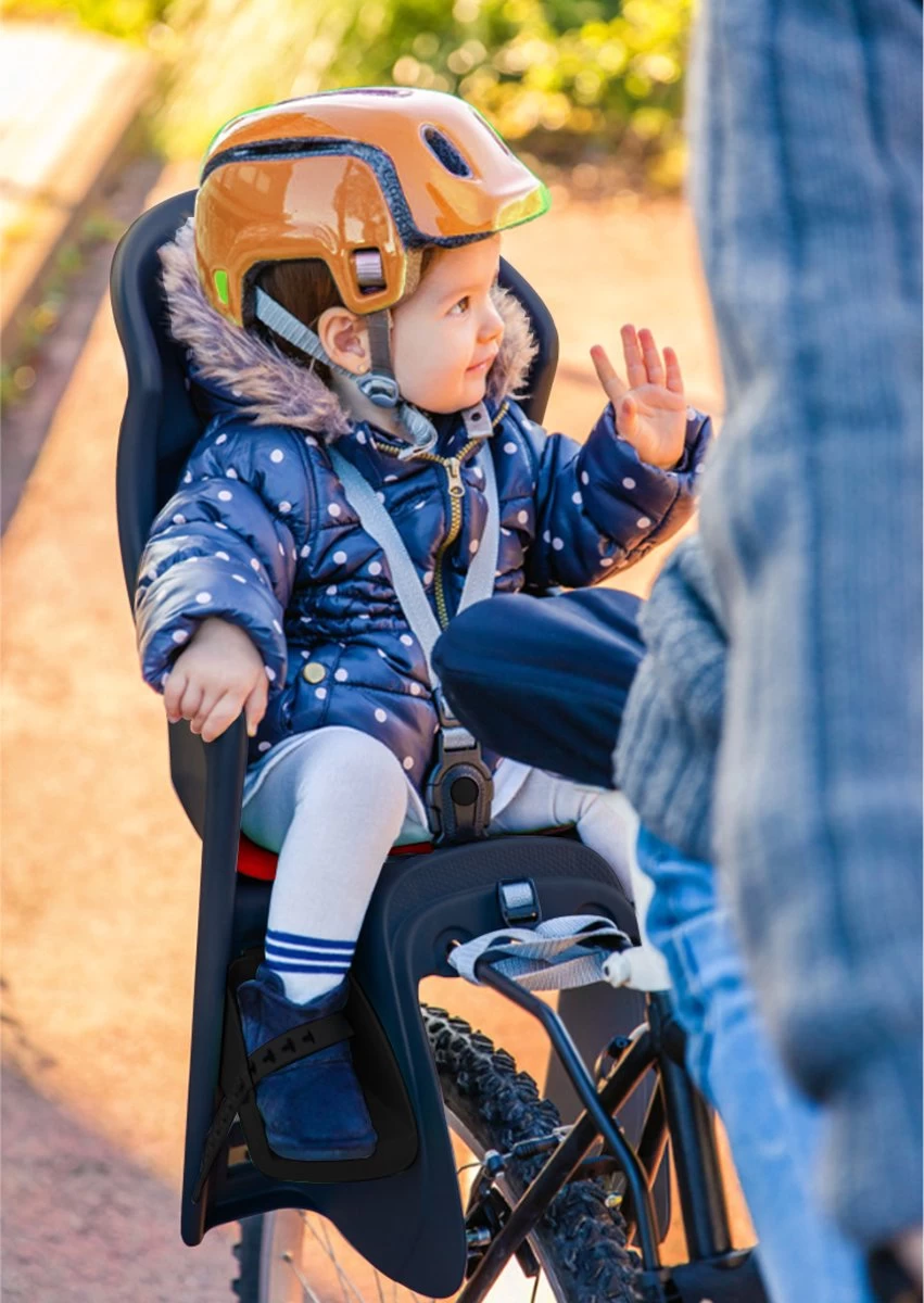 Brioso Fietsstoeltje Achter - Achterzitje Fiets - Kinderzitje Fiets - Zwart/rood 3 Brioso Fietsstoeltje Achter - Achterzitje Fiets - Kinderzitje Fiets - Zwart/rood - Afbeelding 3