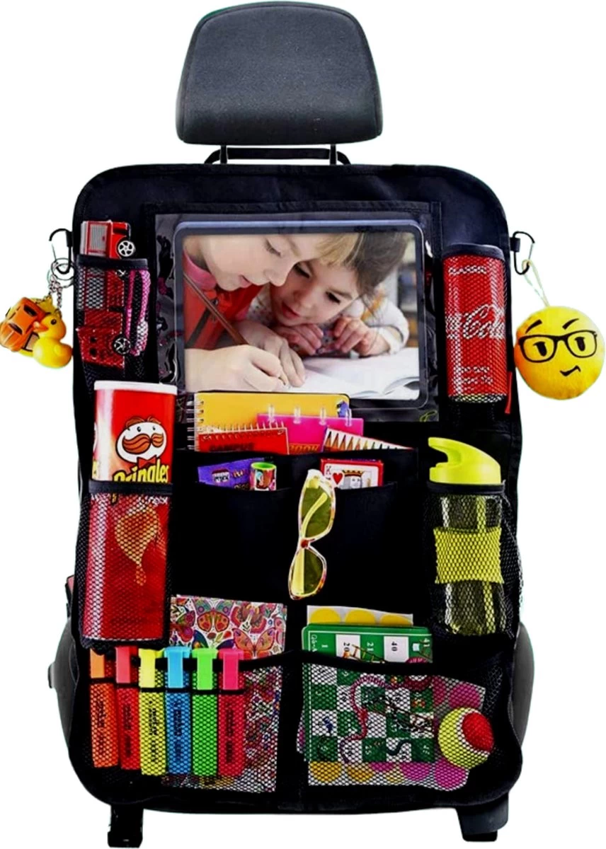 Essential Goods Autostoel Organizer - Incl. IPadhouder - Opbergtas Auto - Car Organizer - 1 Stuk 1 Essential Goods Autostoel Organizer - Incl. IPadhouder - Opbergtas Auto - Car Organizer - 1 Stuk