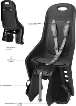 Polisport Bubbly Maxi MIK HD Kinderzitje - Zwart/donkergrijs -Kinderwagens Kortingswinkel 866x1200 1