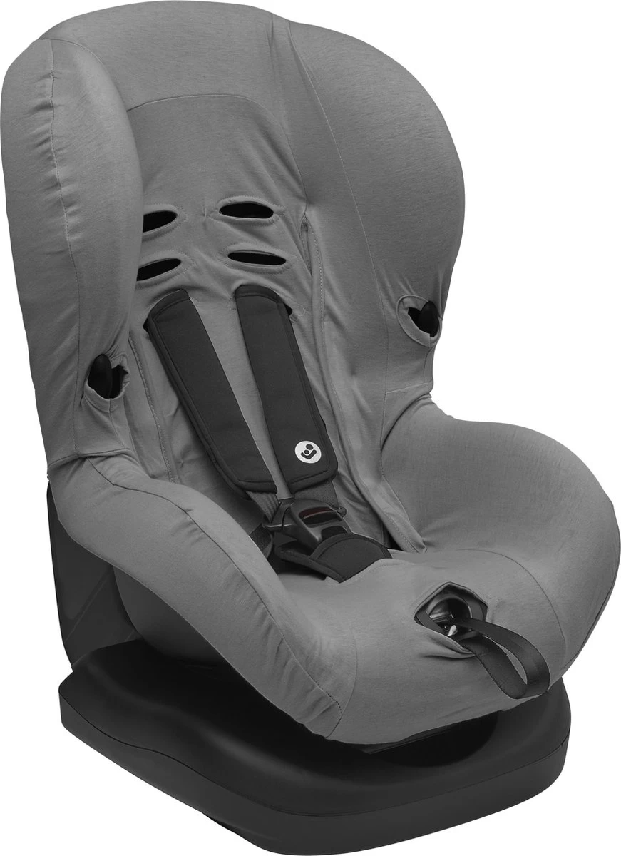 Meyco Autostoelhoes Basic Jersey - Grijs - Groep 1 1 Meyco Autostoelhoes Basic Jersey - Grijs - Groep 1