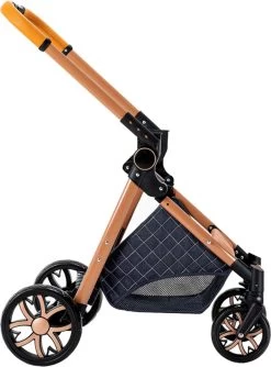 Merkloos Kinderwagen 3-in-1 – Luxe Kinderwagen - Buggy – Wandelwagen - Multifunctioneel – Opklapbaar – Incl Autostoel – Blauw -Kinderwagens Kortingswinkel 887x1200 1