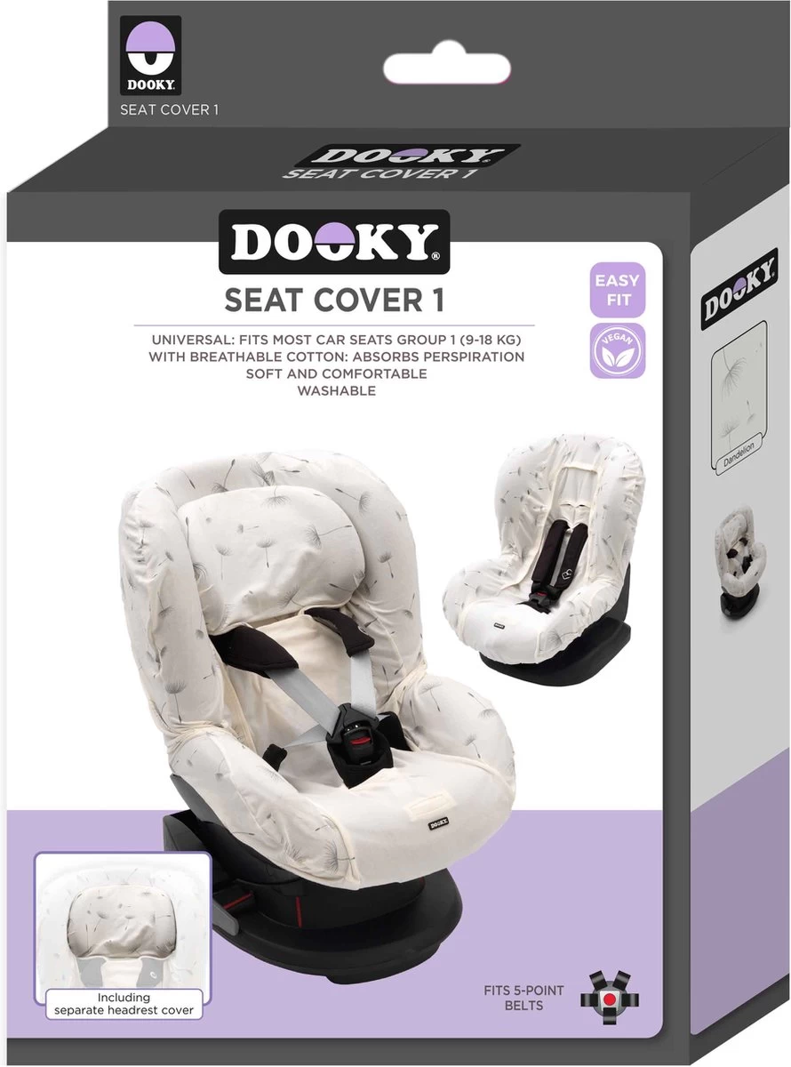 Dooky Seat Cover Groep 1 Autostoel Hoes - Dandelion 7 Dooky Seat Cover Groep 1 Autostoel Hoes - Dandelion - Afbeelding 7