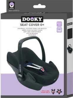 Dooky Seat Cover 0+ Autostoel Hoes Zwart Uni -Kinderwagens Kortingswinkel 893x1200 5