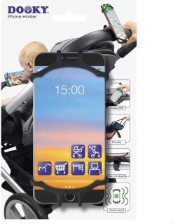 Dooky Telefoonhouder Smartphone Telefoon Houder 360* Rotatie Universeel Kinderwagen Fiets Zwart -Kinderwagens Kortingswinkel 928x1200 1