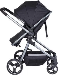 Puck Stroller 3 In 1 Max Zwart Met Frame Antra Incl Autostoel/Adapter/Mamabag -Kinderwagens Kortingswinkel 928x1200 3