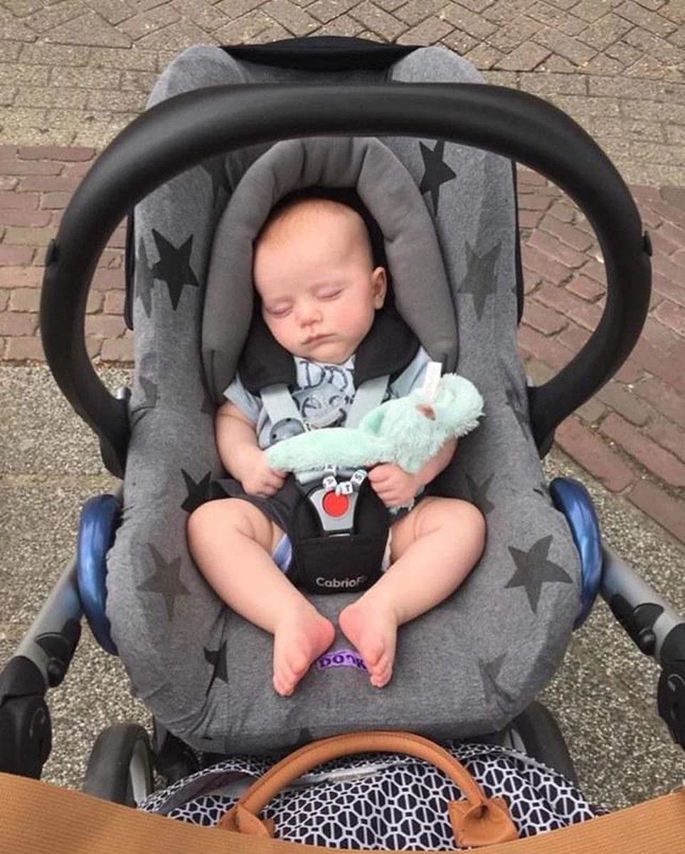 Dooky Seat Cover 0+ Autostoel Hoes - Grey Star 4 Dooky Seat Cover 0+ Autostoel Hoes - Grey Star - Afbeelding 4