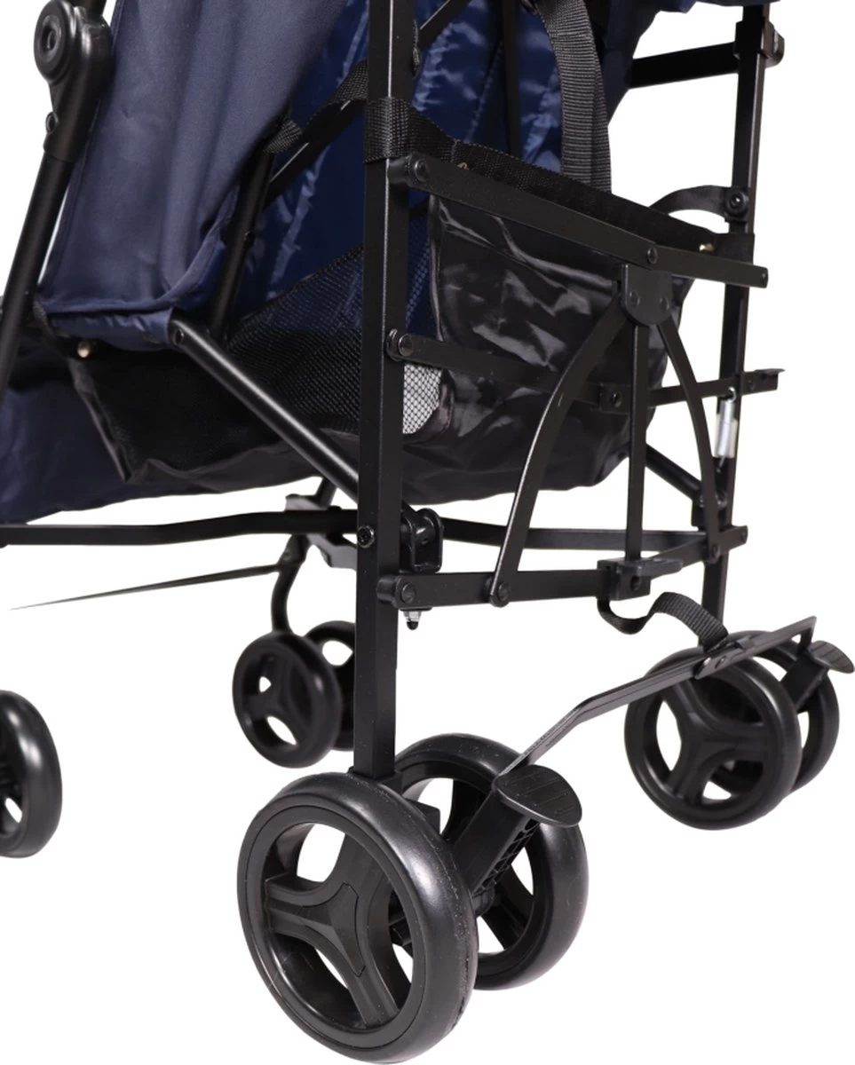Ding GoGo Buggy - Blauw - Multi Standen Buggy - Incl. Boodschappenmandje En Zonnekap 7 Ding GoGo Buggy - Blauw - Multi Standen Buggy - Incl. Boodschappenmandje En Zonnekap - Afbeelding 7