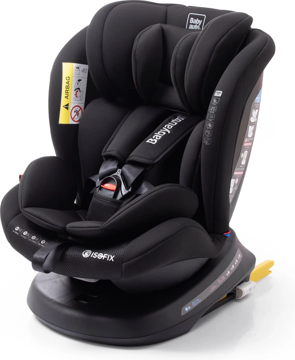 Autostoel Babyauto Rodia 360° Met Isofix - Groep 0+/1/2/3 Zwart (0-36kg) 10 Autostoel Babyauto Rodia 360° Met Isofix - Groep 0+/1/2/3 Zwart (0-36kg) - Afbeelding 10