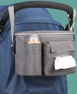 Jinius ® - Kinderwagen Organizer - Buggy Organizer - Luiertas - Kinderwagen Opbergtas - Zwart -Kinderwagens Kortingswinkel 984x1200 2